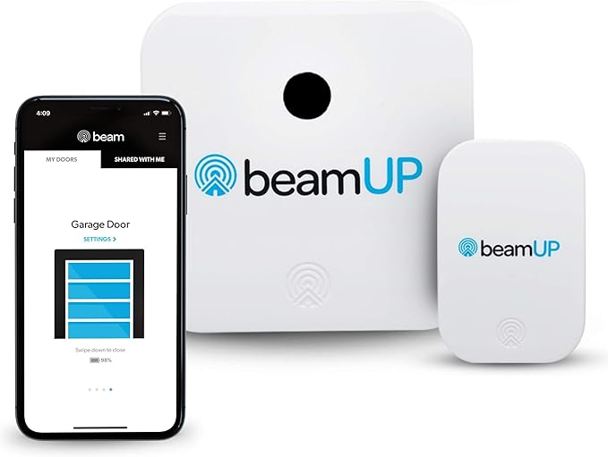 The beamUP V2B Wifi Garage Door Opener Adapter, Compatible with Alexa, Google Assistant, IFTTT, or Any Other Integration, No Annual Subscription Required, Smart Garage Door Opener, White - Image 6