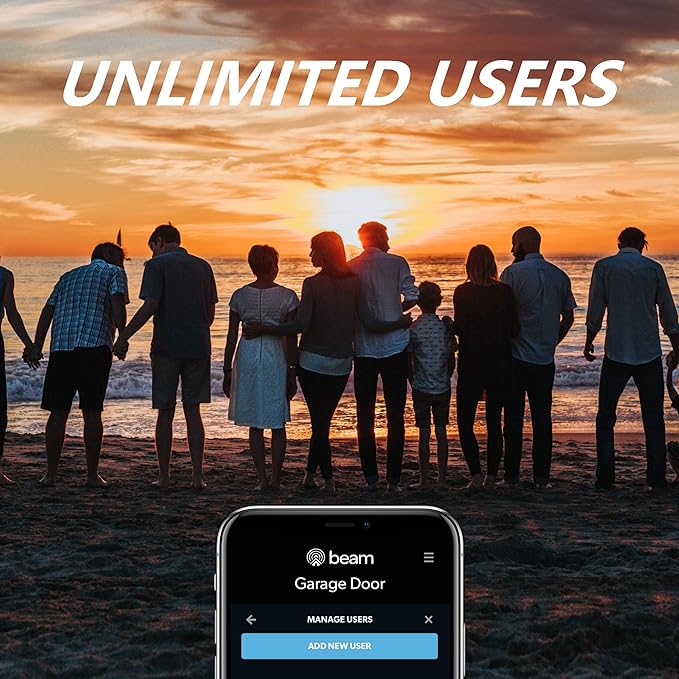 The beamUP V2B Wifi Garage Door Opener Adapter, Compatible with Alexa, Google Assistant, IFTTT, or Any Other Integration, No Annual Subscription Required, Smart Garage Door Opener, White - Image 3