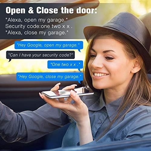 AGSHOME Smart Wi-Fi Garage Door Opener Remote, APP Control, Compatible with Alexa, Google Assistant, No Hub Needed with Smartphone Control - Image 4