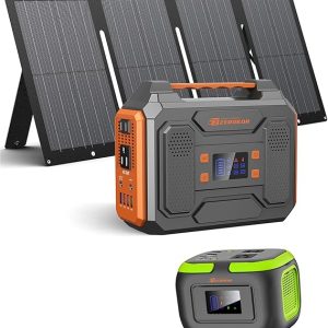 Solar Charger Power Bank 49800mAh Wireless Battery Pack PD18W QC3.0 Fast Charging Built in 3 Cables with USB-C 6 Outputs & 2 Inputs for Cell Phone